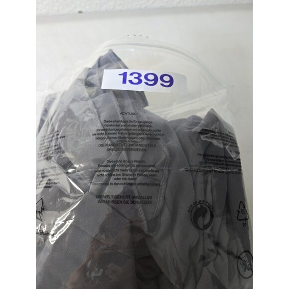 David's Bridal Dress Womens 18 Gray Beaded Empire Waist Chiffon Prom Gown Formal - Picture 9 of 9